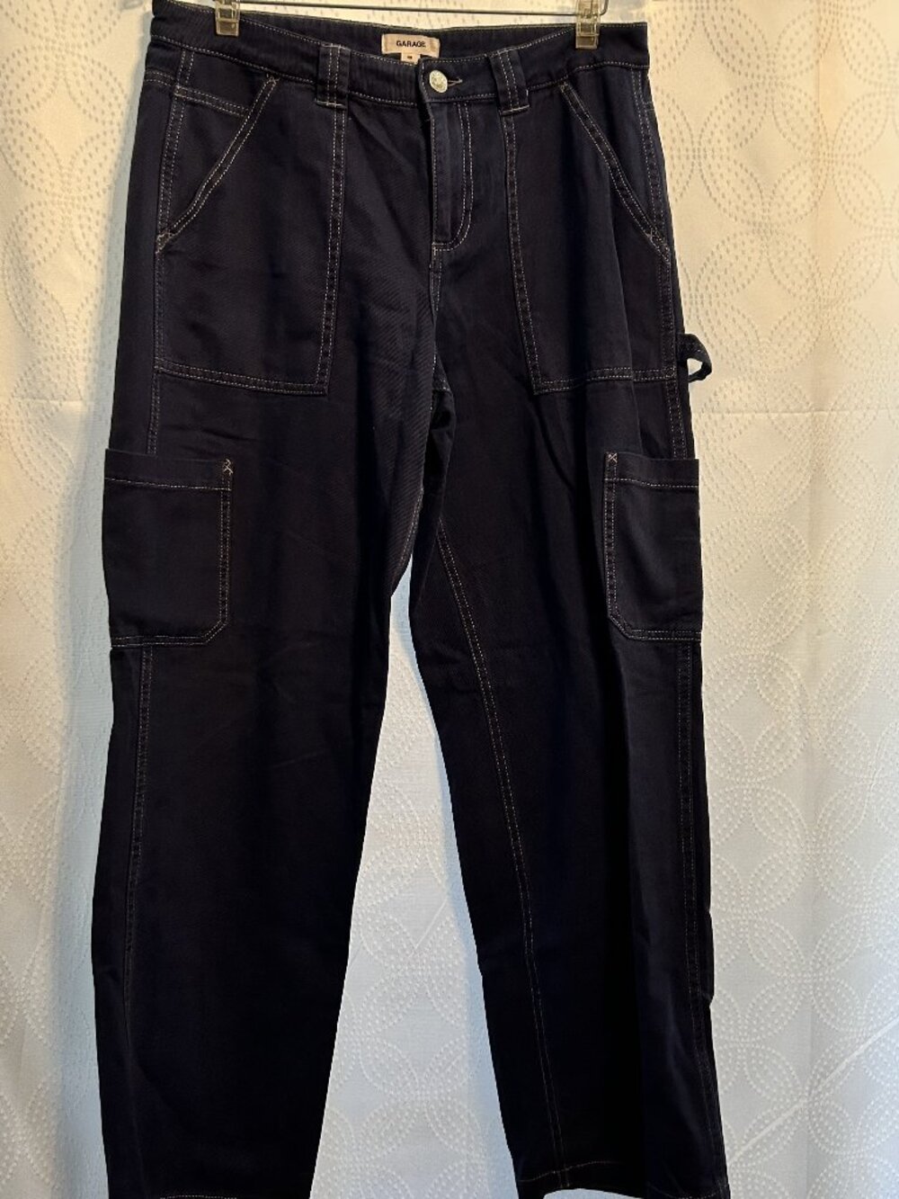 Dark Blue Cargo Pants from Garage Size 9